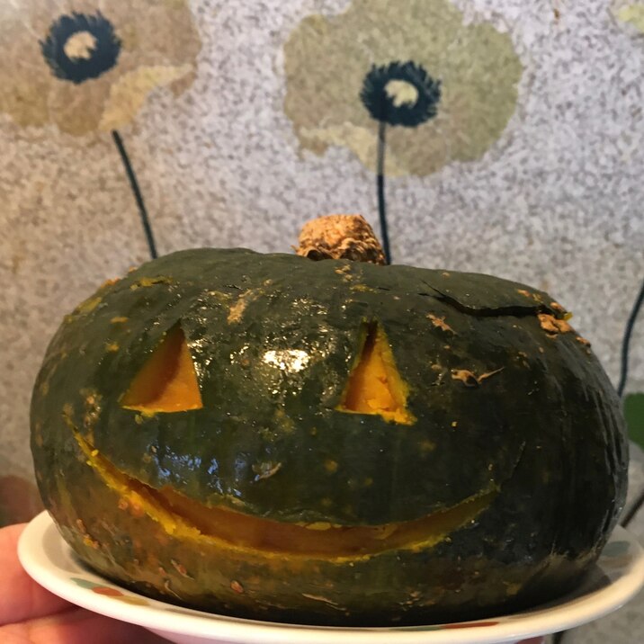 多層鍋で《ハロウィンのかぼちゃ大王様プリン》